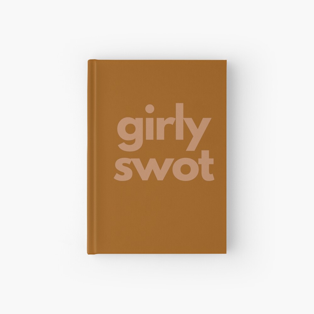 Girly Swot Clotted Cream Hardcover Journal