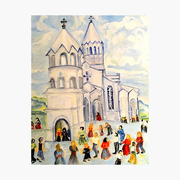 Item preview, Little White Church, Ghazanchetsots Cathedral, Karabagh, Armenia designed and sold by Helena Bebirian.