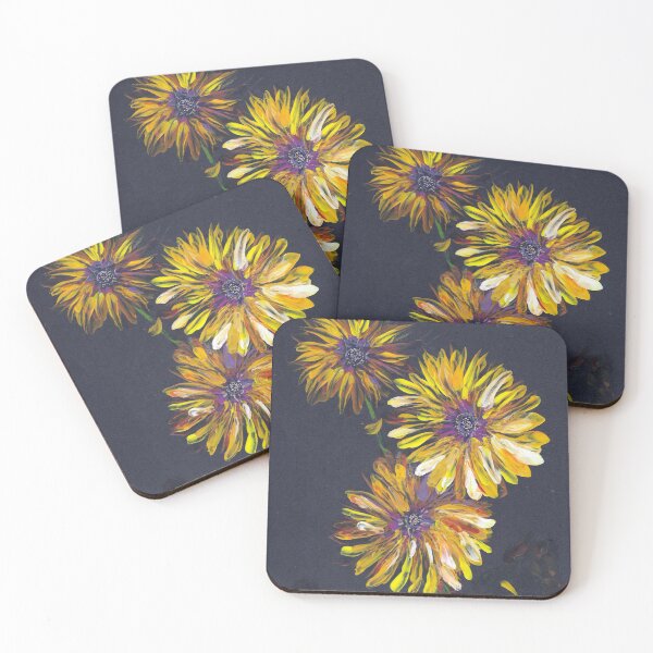 Item preview, Sunflowers on Black designed and sold by Maureen Zmak.