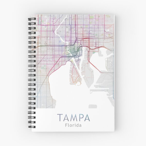 Item preview, Tampa City Map, USA City Florida designed and sold by TheRedFinch.