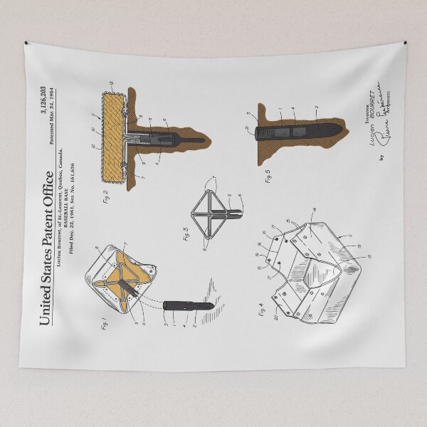 Item preview, Baseball Base Patent designed and sold by FinlayMcNevin.