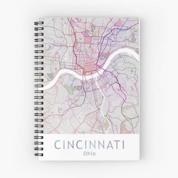 Item preview, Cincinnati City Map, USA City Ohio designed and sold by TheRedFinch.