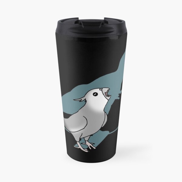T-rex white faced grey cockatiel Travel Mug