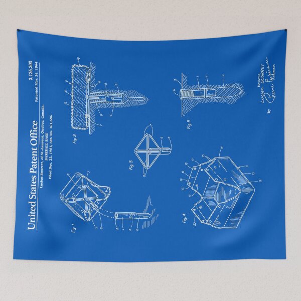 Item preview, Baseball Base Patent - Blueprint designed and sold by FinlayMcNevin.