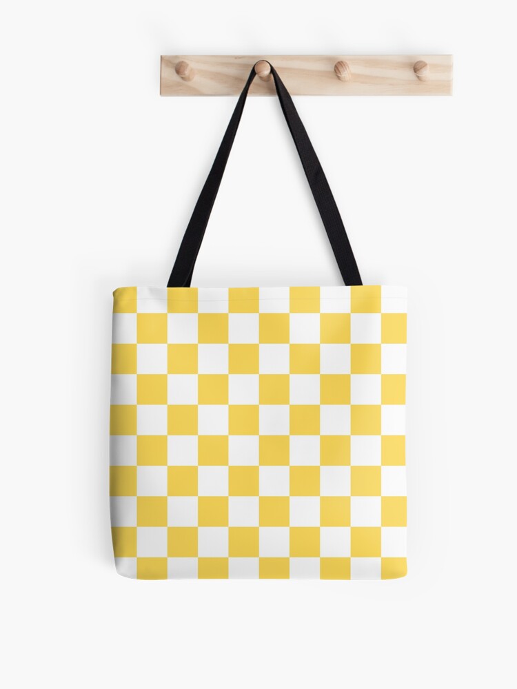 Purple and Yellow Checkered Tote Bag – Made Au Gold