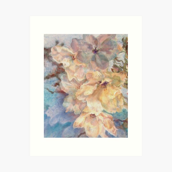 Cherry Blossoms 'n Lace Art Print