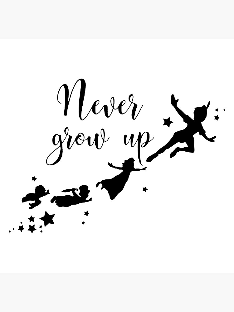  Never Grow Up Peter Pan Poster By Francesbo Redbubble