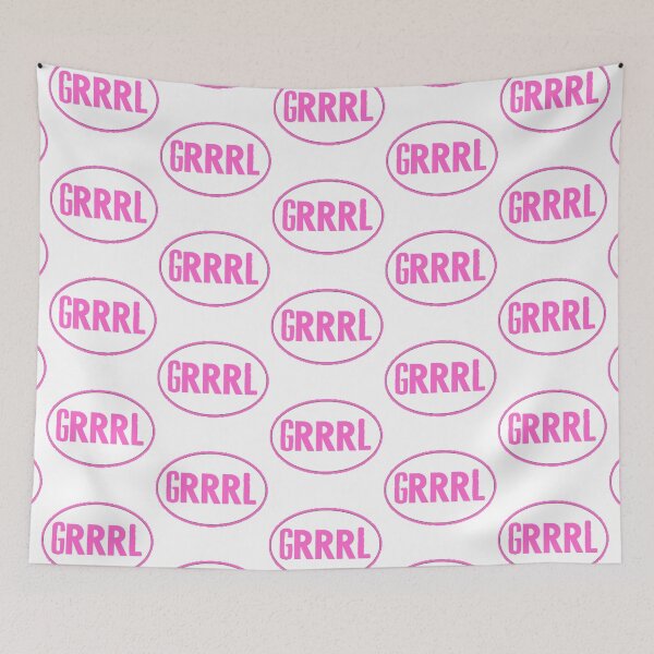 Item preview, Grrrl Oval Sticker Type designed and sold by SerpentSkyArts.