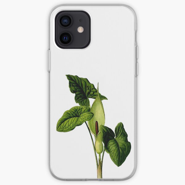 Flower and leaves of Arum maculatum iPhone Soft Case