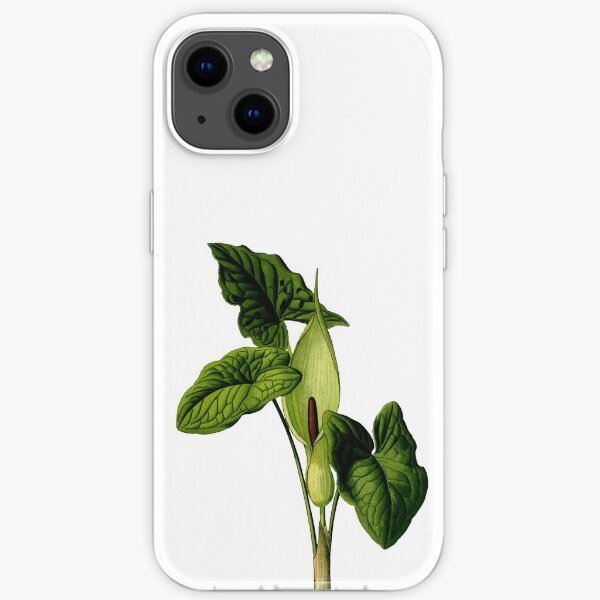 Flower and leaves of Arum maculatum iPhone Soft Case