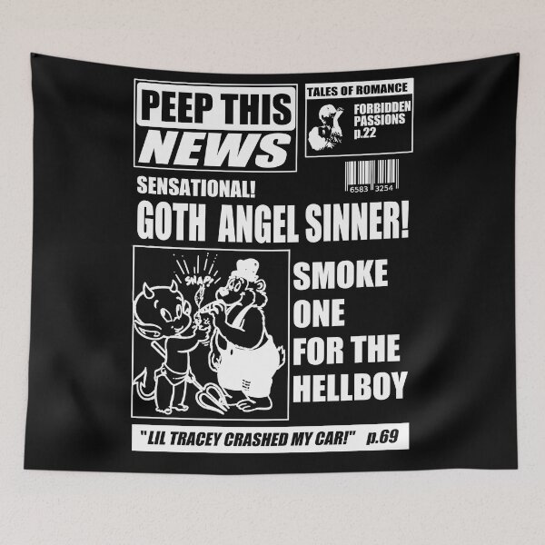 Item preview, Lil Peep Style Alien News designed and sold by boogsbay.