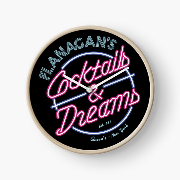 Flanagan's - Cocktails & Dreams Clock