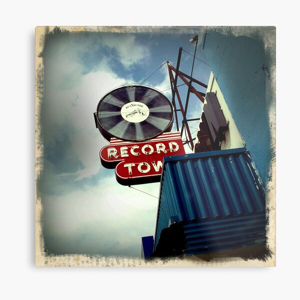 Record Town Metal Print