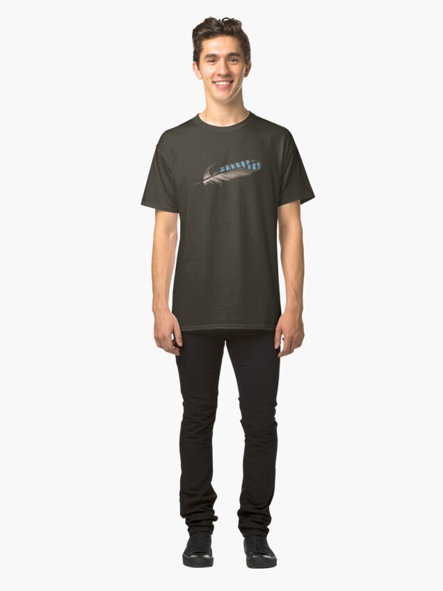 Alternate view of Garrulus Jay Feather Illustration Classic T-Shirt