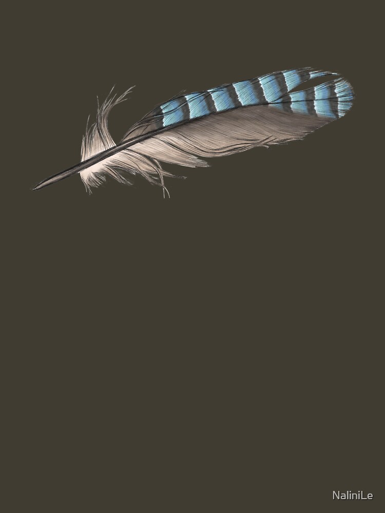 Garrulus Jay Feather Illustration by NaliniLe