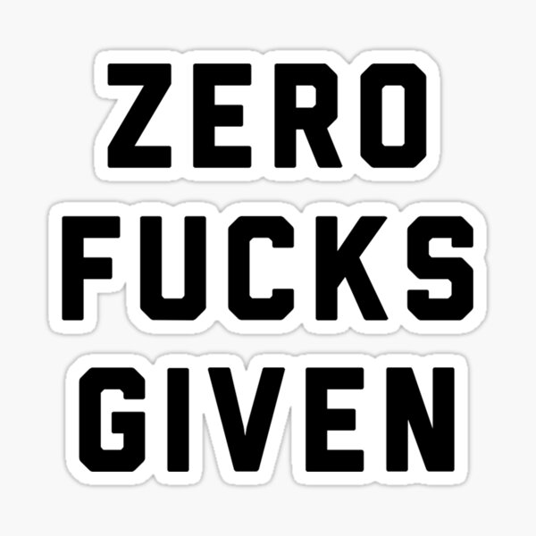 Zero Fucks Given 0 Fucks Given 0FG Tote Bag