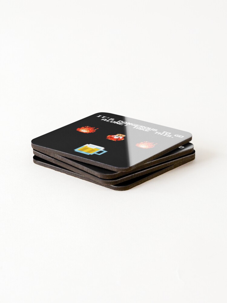 Thumbnail 4 of 5, Coasters (Set of 4), Its dengerous to go without beer designed and sold by Retro-Freak.