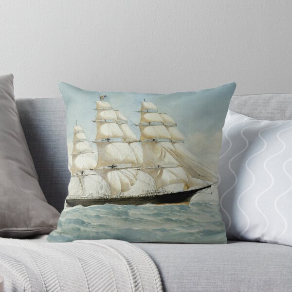 Item preview,    FLYING CLOUD painted for the frontispiece of Arthur C Clark's book 'The Clipper Ship Era' designed and sold by anmm.