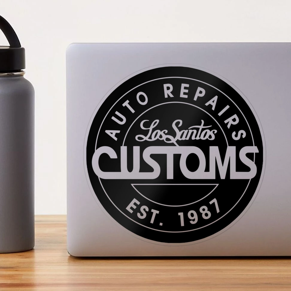 Los SANTOS CUSTOMS Decal / Car Decal / Laptop Decal / Dorm 