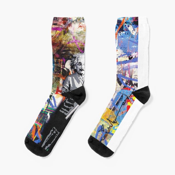 Banksy - Einstein Love est la réponse Chaussettes