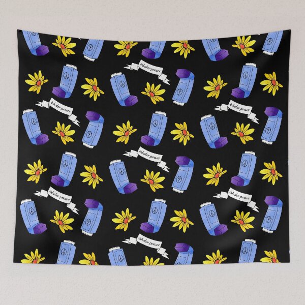 Item preview, Inhaler Power! - pattern - black  designed and sold by Chiara Filincieri.