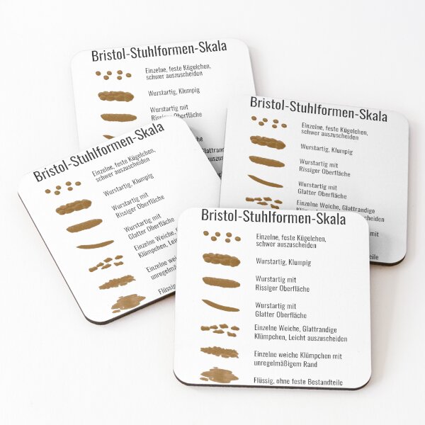 Item preview, Bristol Stool Chart in German designed and sold by Gift-It-Right.