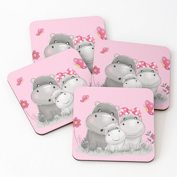 Item preview, happy adorable hippos designed and sold by haroulita.