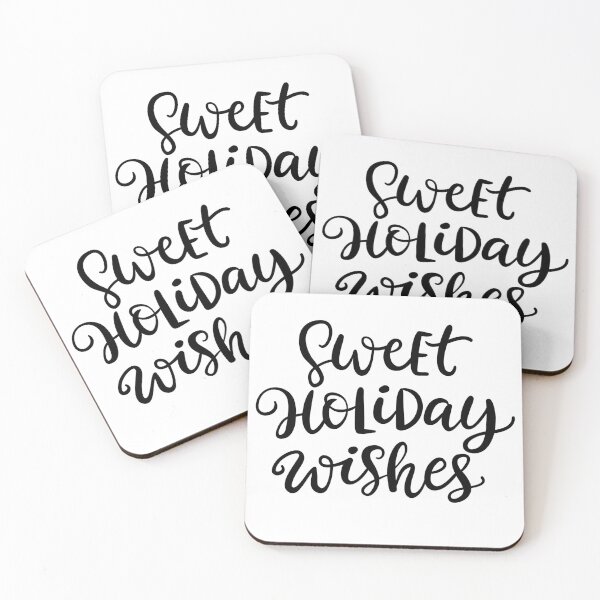 Item preview, Motivational Inspirational and Positive quote - Sweet holiday wishes typography text art by Word Fandom - wordfandom designed and sold by Kerry Pritchard.