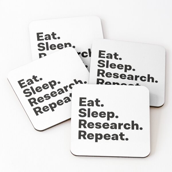 Item preview, Eat Sleep Research Repeat designed and sold by teesaurus.