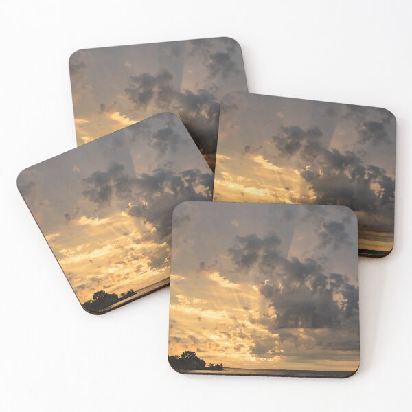 Item preview, Beam Me Up - God Rays Brighten the Sky at Sunrise designed and sold by Georgia Mizuleva.