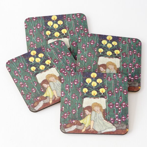 Item preview, 1920 Children asleep under Christmas Tree designed and sold by historicimage.