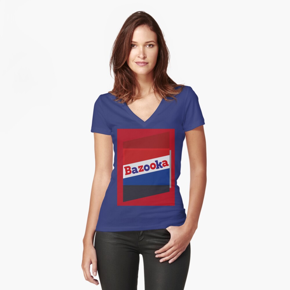 Item preview, Fitted V-Neck T-Shirt designed and sold by HoopandHoller.