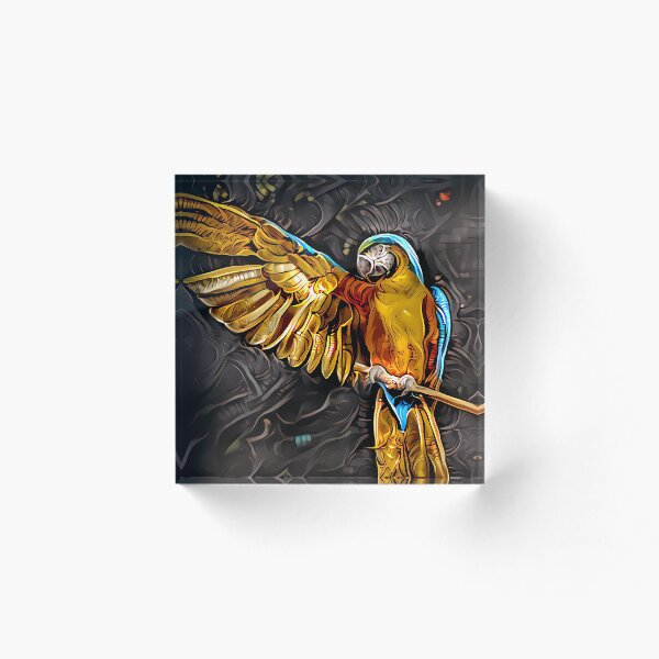Item preview, painted parrot designed and sold by watwateroo.