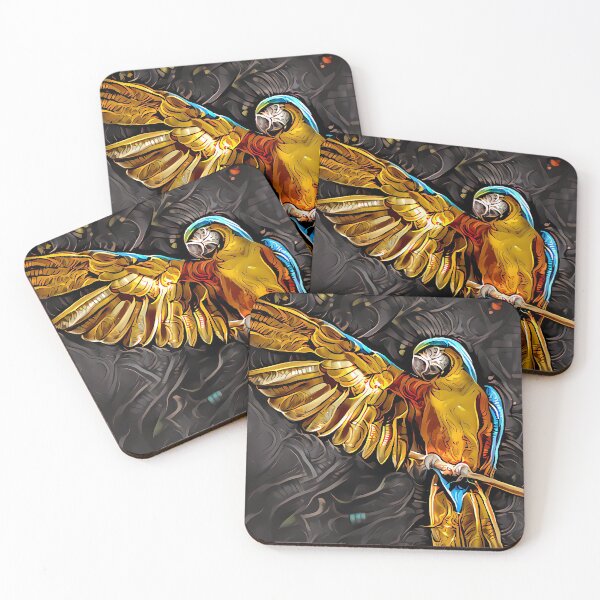 Item preview, painted parrot designed and sold by watwateroo.