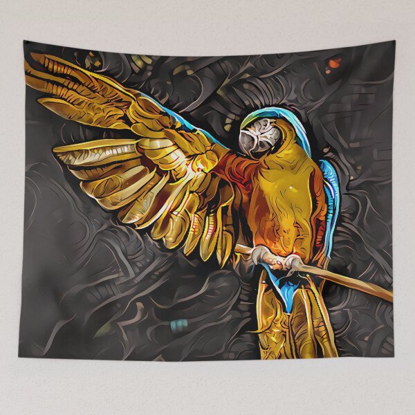 Item preview, painted parrot designed and sold by watwateroo.