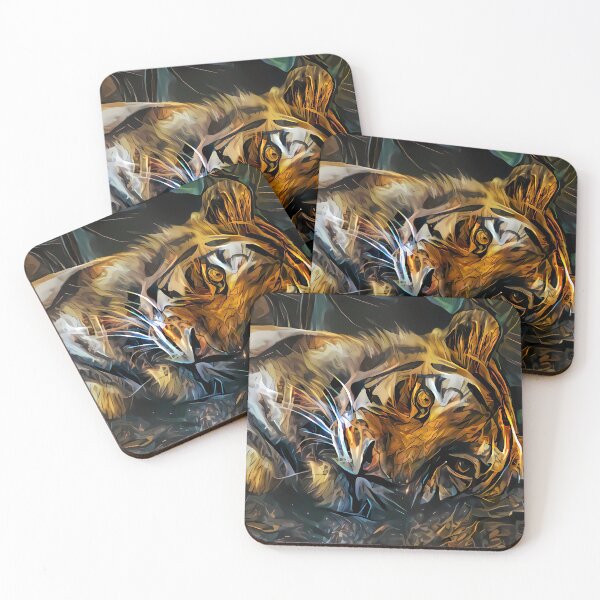 Item preview, painted tiger designed and sold by watwateroo.