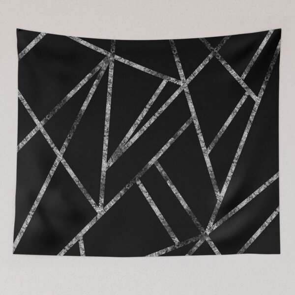 Item preview, Classic Black Silver Geo #1 #geometric #decor #art  designed and sold by Anita's & Bella's Art.