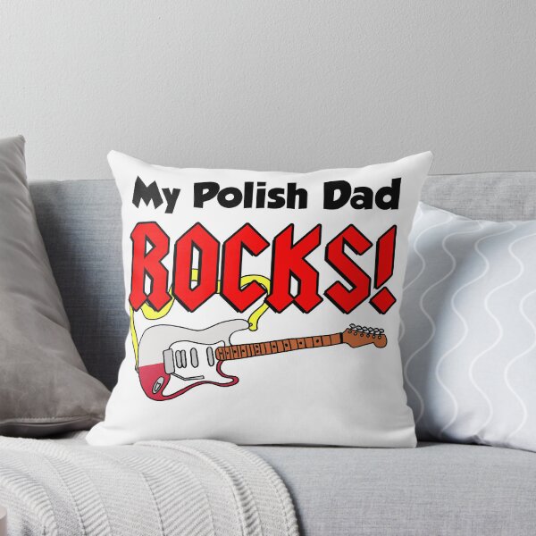 Item preview, My Polish Dad Rocks Guitar Cartoon Son Daughter designed and sold by jaycartoonist.
