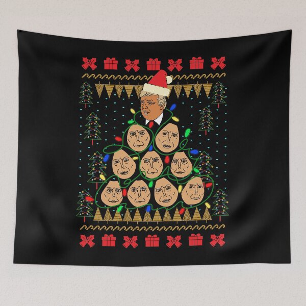 Item preview, Trump Translator Christmas Tree Ugly Christmas Sweater designed and sold by okpinsPets.