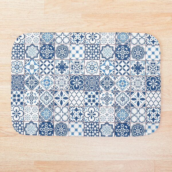 Portuguese Azulejos Bath Mat