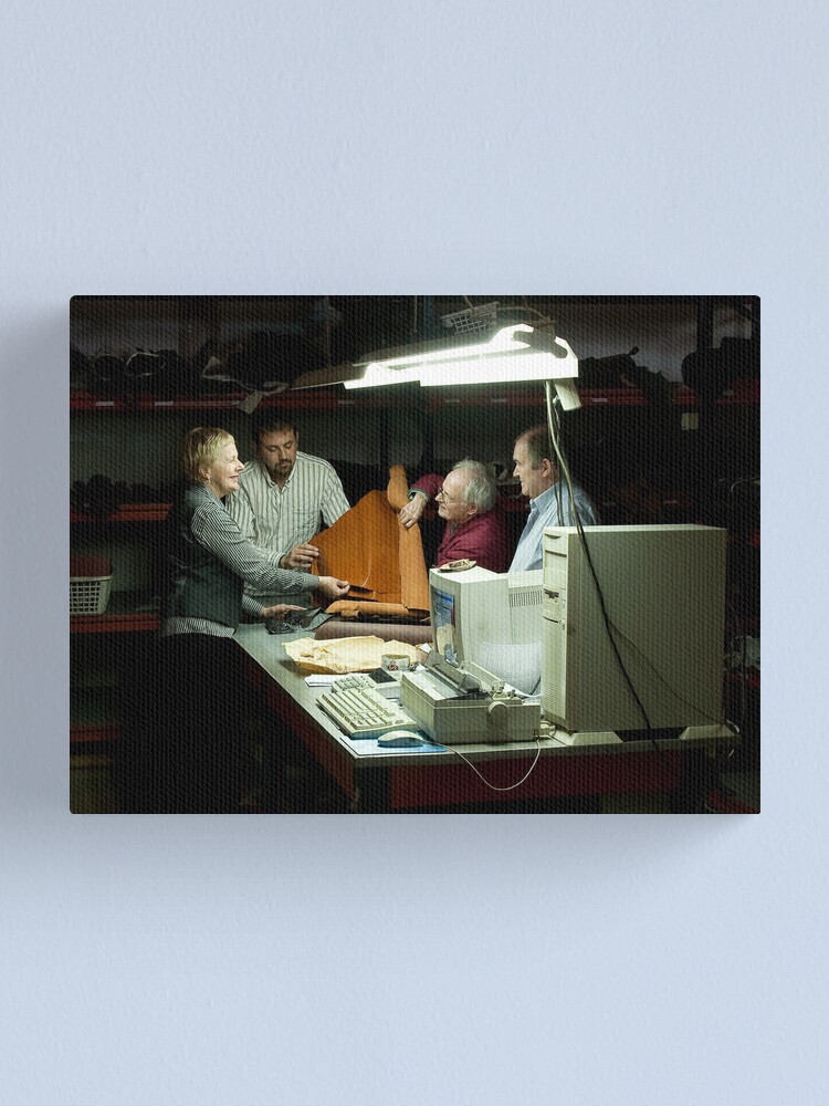 Alternate view of Family Leather Canvas Print