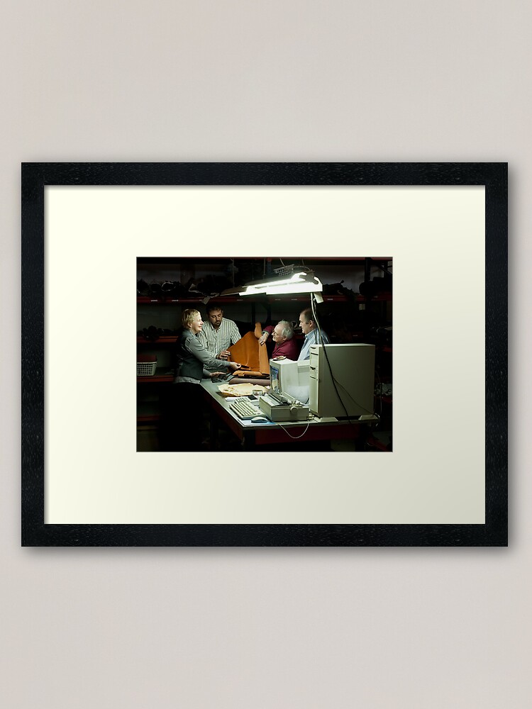Alternate view of Family Leather Framed Art Print