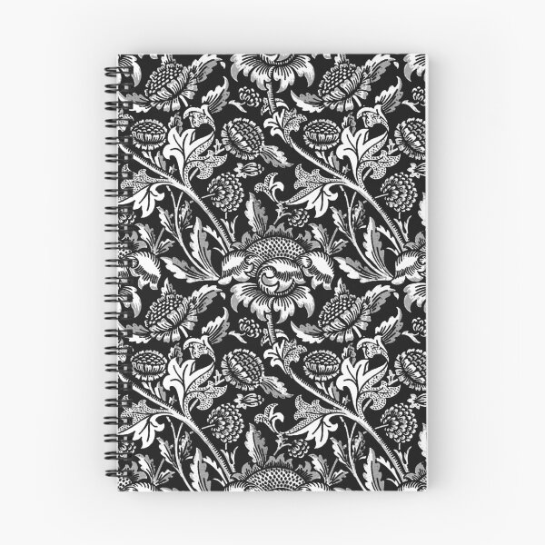 Item preview, William Morris Sunflowers, Black and White with Gray designed and sold by Marymarice.
