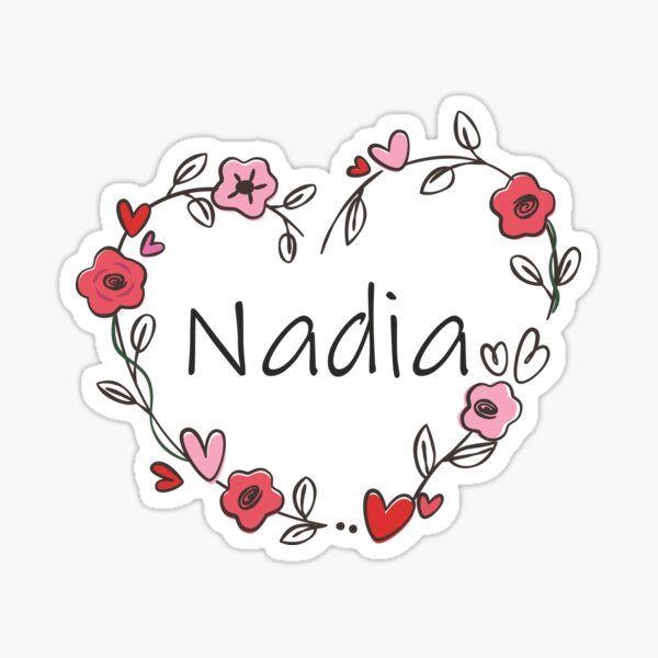 Pegatina for Sale con la obra «Nadia» de oleo79 | Redbubble