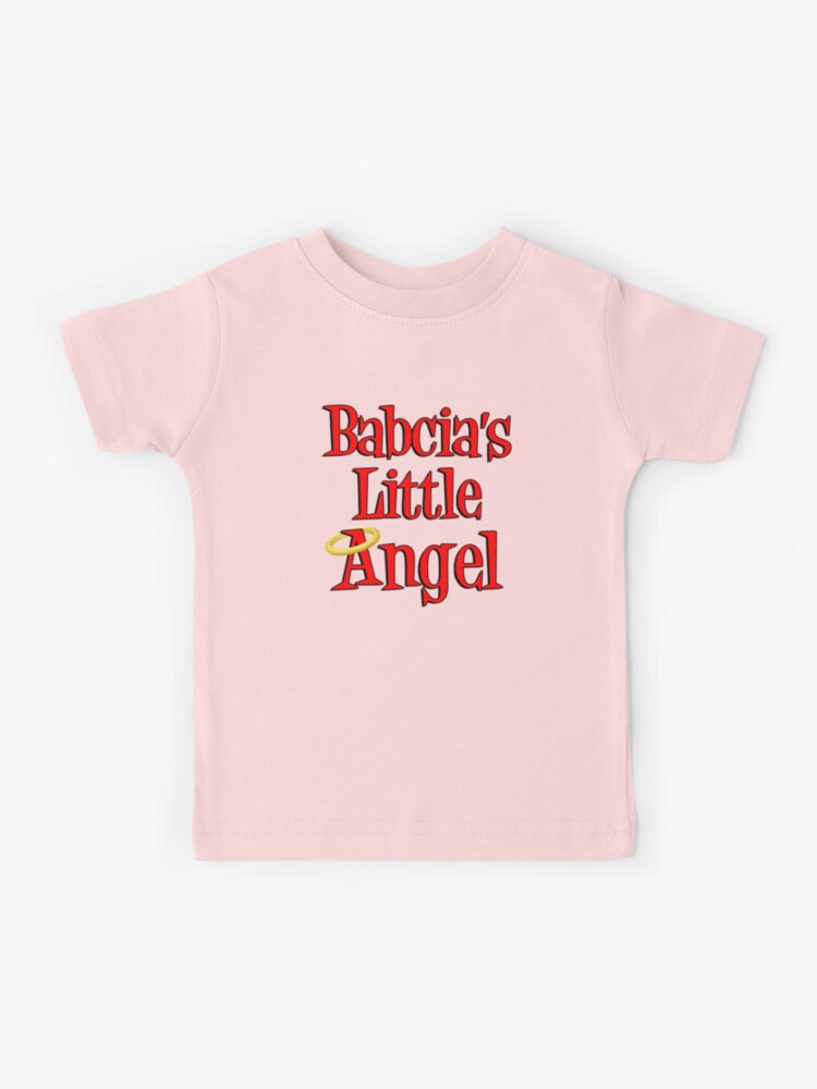 Babcia's Little Angel Halo Design Polish Grandmother Kids T-Shirt for Sale  by jaycartoonist