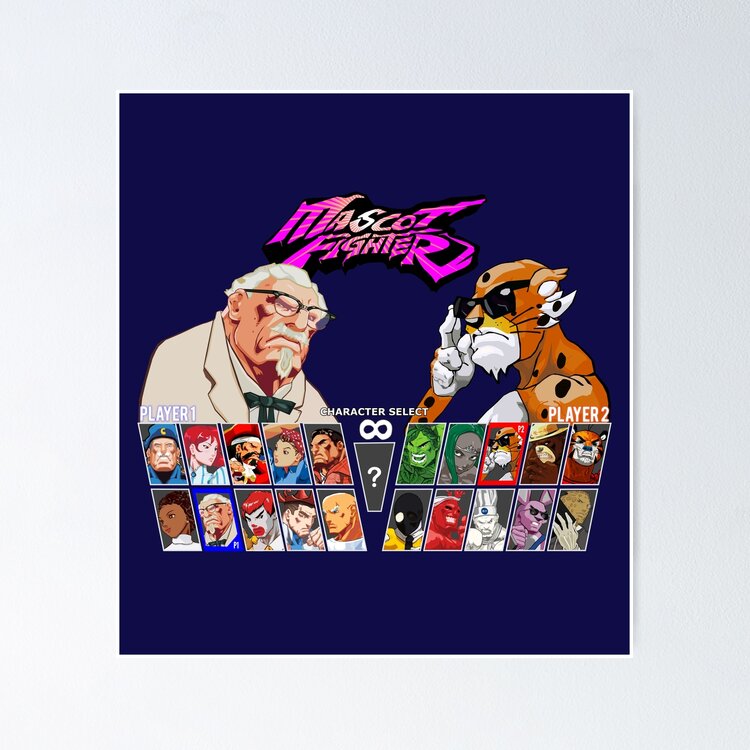Mascot Fighter Sticker