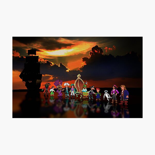 Secret of Monkey Island pixel art Photographic Print