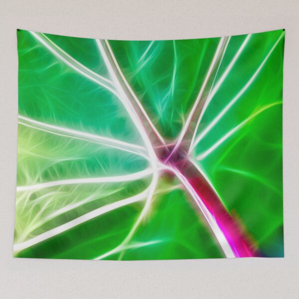Item preview, Lime green Elephant Ear leaf designed and sold by FOLK ART FUSION by heidiannemorris.