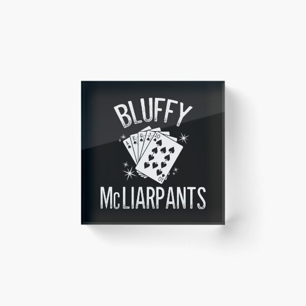 Item preview, Bluffy McLiarpants, Funny Poker Design designed and sold by gorillamerch.
