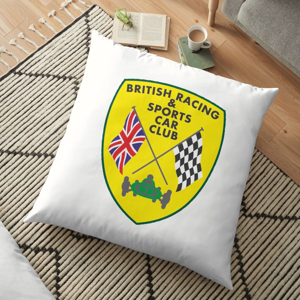 British Racing & Sports Car Club Floor Pillow
